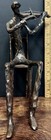 Alfons Bury Bronze Violinist Sculpture Signed Modernist Seated Musician — photo 6