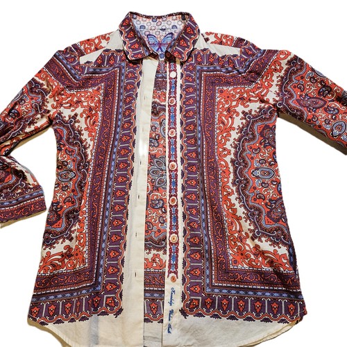 Robert Graham rot/weiß/blau filigran Damen Hippie, Boho, Retro, Festival Gr. M - Bild 6 von 19