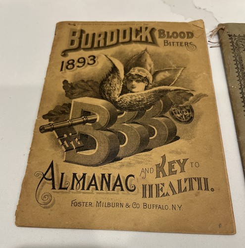 Antichi libretti di medicina ciarlataneri 1884, 1893, 1902 almanacchi -NY, bardana, Stati Uniti - Foto 6 di 12