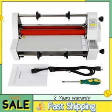 Hot Cold Roll Laminator Single + Dual Sided Digital Display Laminating Machine.