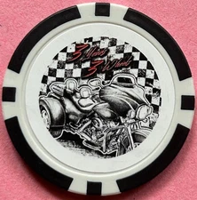 2025 Harley Davidson Wide Print Poker Chip Teddy Morse Daytona HD TRIKETOBERFEST