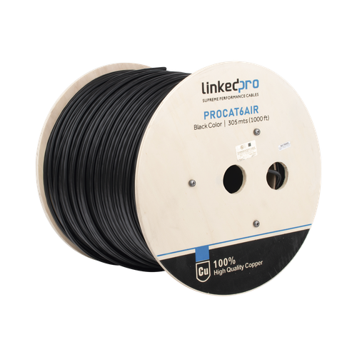 Linkedpro PRO-CAT6-AIR Cable FTP Cat6a 23 AWG Indoor Cooper CCA 1000 ft - Picture 1 of 3