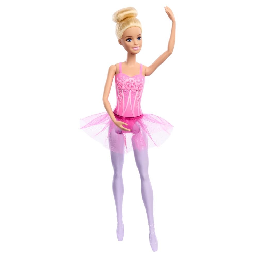 Barbie Ballerina-Puppe Blonde Modepuppe in lilafarbenem ausziehbarem Tutu mit 3090₽