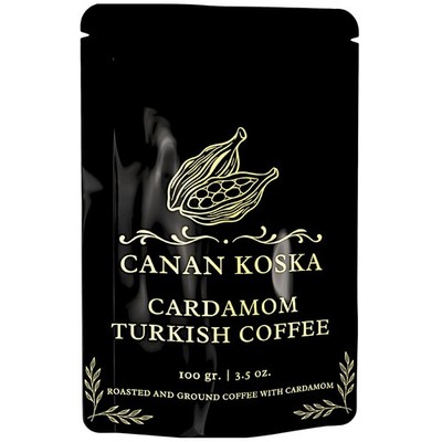Canan Koska Cardamom Turkish Coffee - Premium Ground Coffee With Natural Cardamo