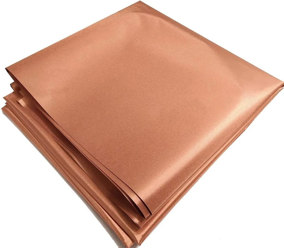 Golden Copper EMF/EMI Shielding Fabric - 197"x43" for Effective Signal Blocking - Image 3 of 4