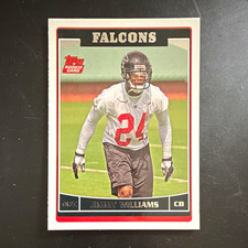 Topps 2006 Jimmy Williams Rookie Card #345 Atlanta Falcons Football NFL. rookie card picture