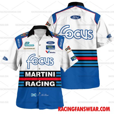 Colin McRae Nascar Focus Martini Racing 2000 Uniform Apparel Clothes Hawaiian Po