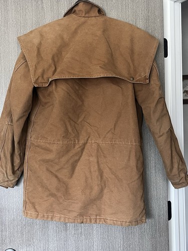 Vintage Western Style Carhartt Jacket, Distressed, Canvas. Sherpa Lining. Small - Picture 4 of 4