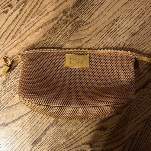 Dagne Dover Hunter toiletry bag zipper sport cosmetic case air mesh makeup - Picture 2 of 3