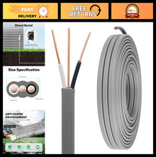 12/2 UF Outdoor Direct Burial Feeder Cable - 25ft Heavy Duty Wire for Electrical