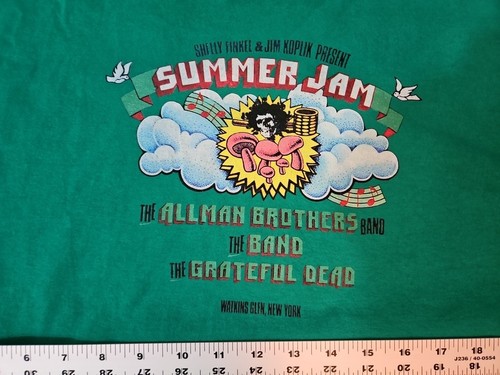 Reproduktion Grateful Dead Allman Brothers 1973 Watkins Glen Summer Jam Shirt 3X - Bild 8 von 8