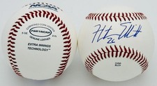HUNTER ELLIOTT SIGNED OFFICIAL NCAA BASEBALL OLE MISS REBELS AUTOGRAPH BAS K50