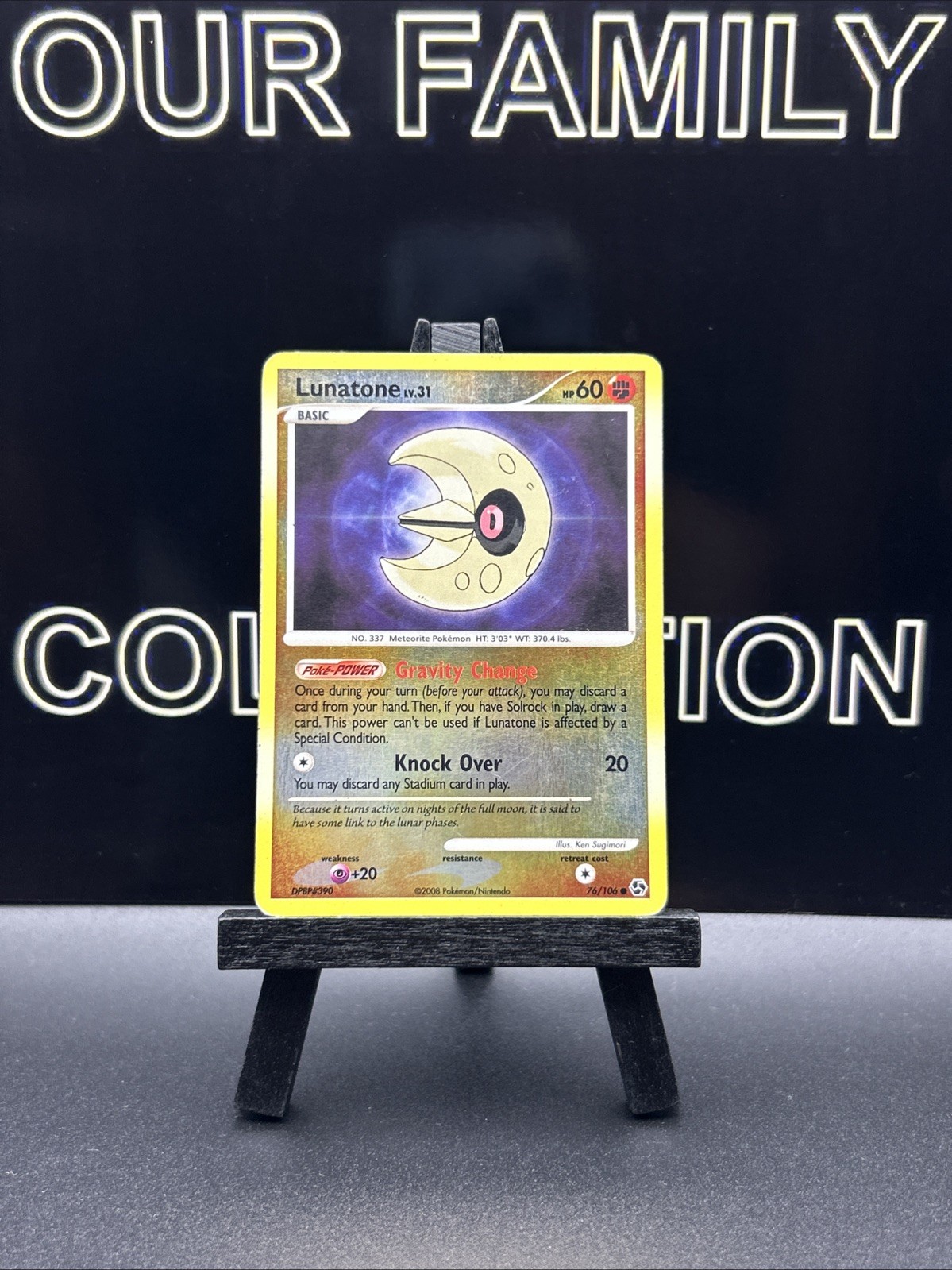 [LP] Lunatone #76/106 Great Encounters Pokemon tcg REVERSE HOLO