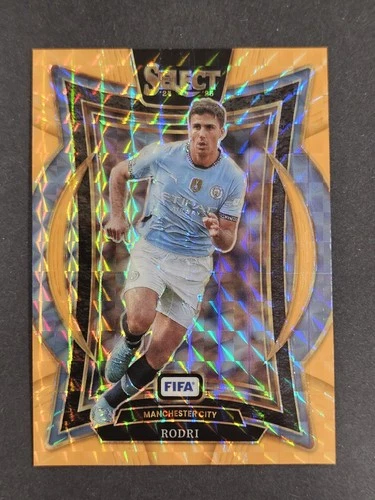 2024-25 Panini Select Terrace - #25 Rodri /125 Orange Flourescent Prizm