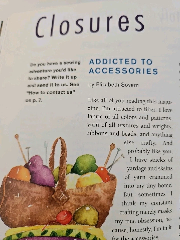 Nov 2003 THREADS Magazine #109 Sewing Techniques & Embroidery Instruction  - Image 4 of 4
