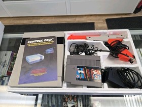 NES Nintendo Action Set NTSC Original Box Foam Tray CIB Tested Works Mario Bros