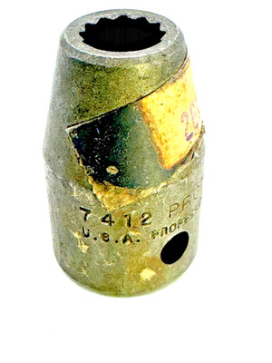 Proto Pro 3/8'' Impact Socket, 1/2'' Drive 12 point # 7412 Warehouse Closeout