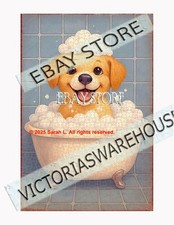 1000 piece jigsaw puzzle Dog Bathtub Cute pet humor
