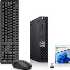 Dell 7060 Micro PC intel i5-8th 32GB RAM 1TB SSD Built-in Wi-Fi KB M Windows 11