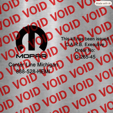 MOPAR OEM 50 State Legal Executive Order CARB...