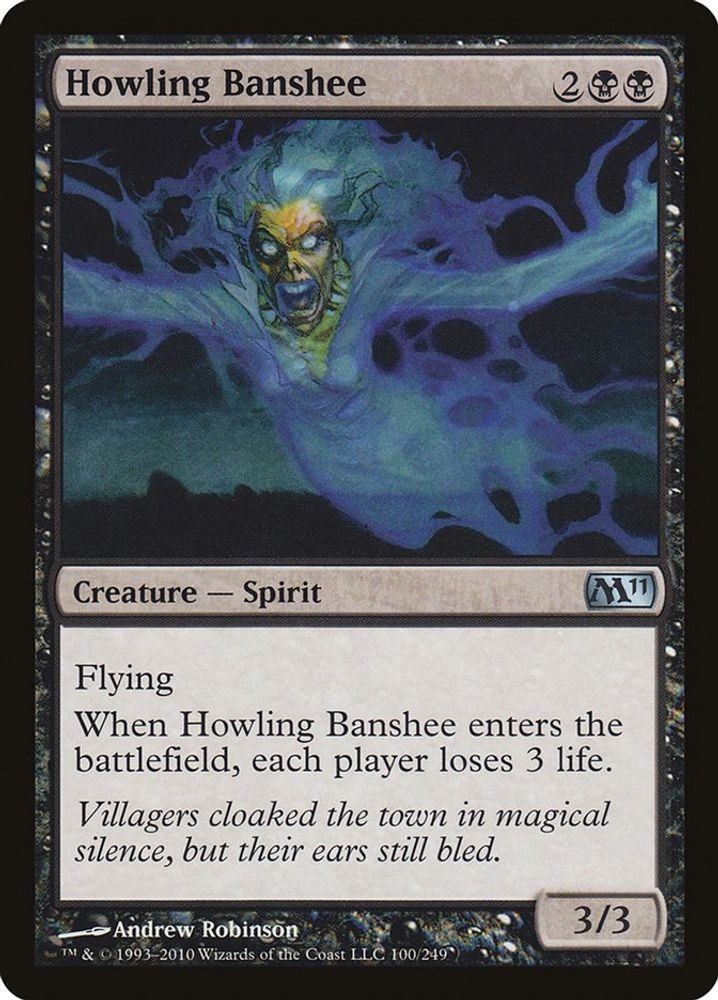 2010 Magic: The Gathering: Magic 2011 (M11) Howling Banshee (#100, U, Near Mint)
