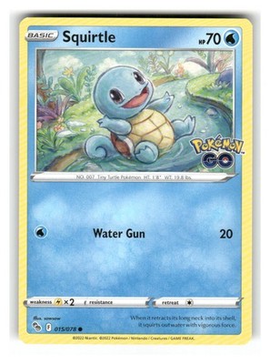 Squirtle 015/078 Common Pokemon GO Pokemon Near Mint