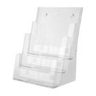  Dreistöckiger Zeitschriftenständer aus Acryl, Aktenorganizer, praktischer