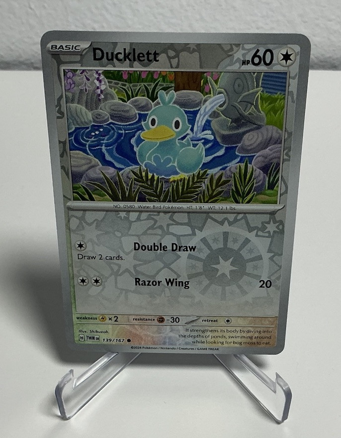 Ducklett 139/167 REVERSE HOLO | SV06 Twilight Masquerade | Pokemon Card TCG NM