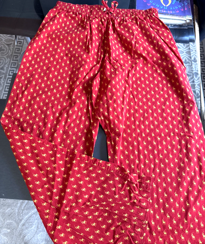 VTG Polo Ralph Lauren All Over Pony Print Pajama Lounge Pants, XL, Red xdb3 - Picture 4 of 10