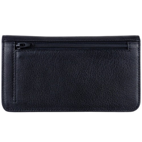 Oakridge Leather Tobacco Pouch with Stud Fastener-Black - Bild 7 von 7