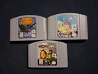 Nintendo 64 Game Cartridges  Lot of 3 -Aero Fighters Assult - Paperboy - WCW NWO