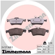 Satz Bremsbeläge Bremsklötze hinten für Opel GT M07 Signum CC Z03 | 24428490