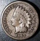 1863 INDIAN HEAD CENT - GOOD