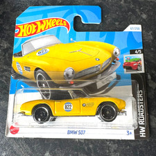 Hot Wheels BMW 507 Yellow HW Roadsters 67/250 Diecast Car 2024