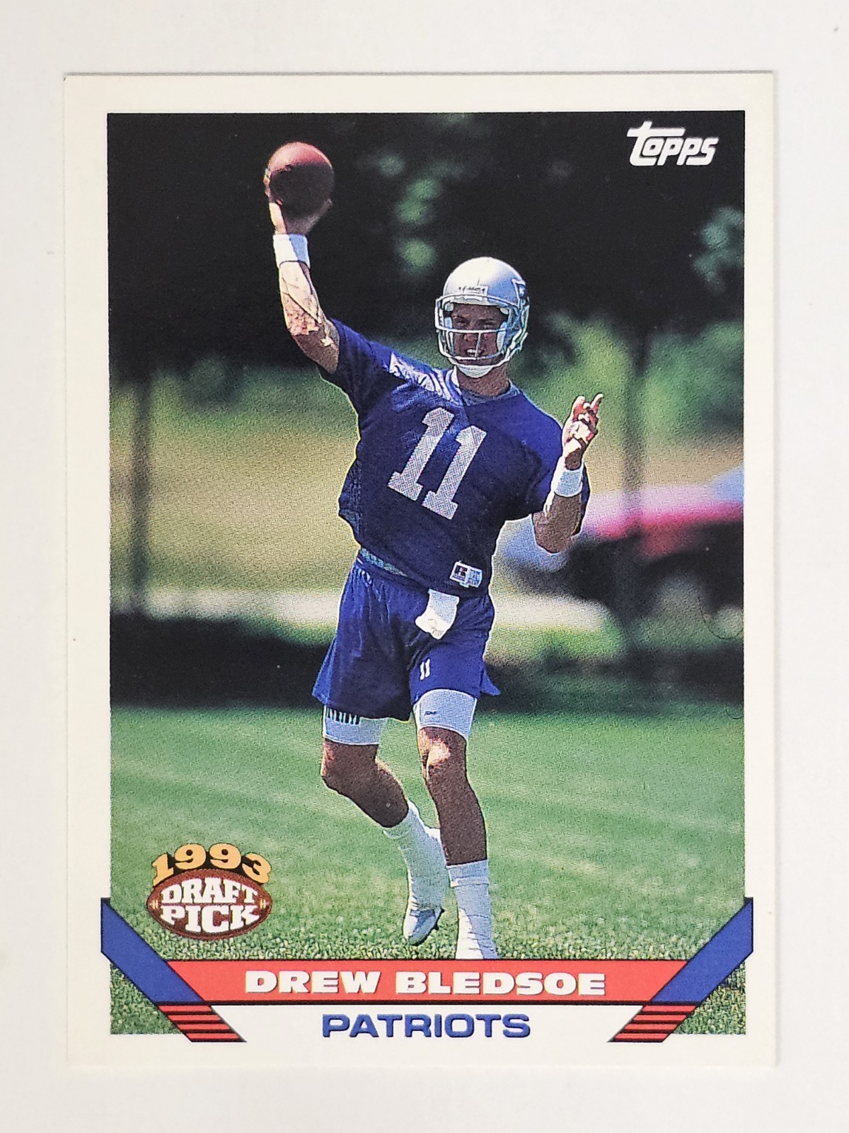 1993 TOPPS #130 DREW BLEDSOE NEW ENGLAND PATRIOTS RC
