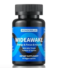 WonderBlue WideAwake 60 Veggie Cappsules Plant Based Supplement For Men