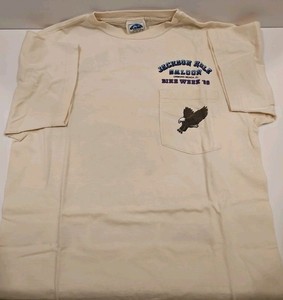 Vintage Daytona Beach Bike Week 1988 Jackson Hole Saloon Beige T-Shirt Sz Medium
