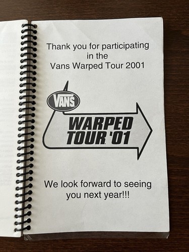 Vans Warped Tour ‘01 USA/Canada Tour 2001 Itinerary Book - Picture 8 of 8