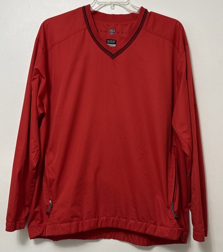 Nike Golf Herren rot Nylon leichter Windbreaker Pullover Gr. XL Jacke sportlich - Bild 1 von 5