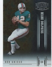 Bob Griese 2005 Donruss Gridiron Gear Football #12 Miami Dolphins