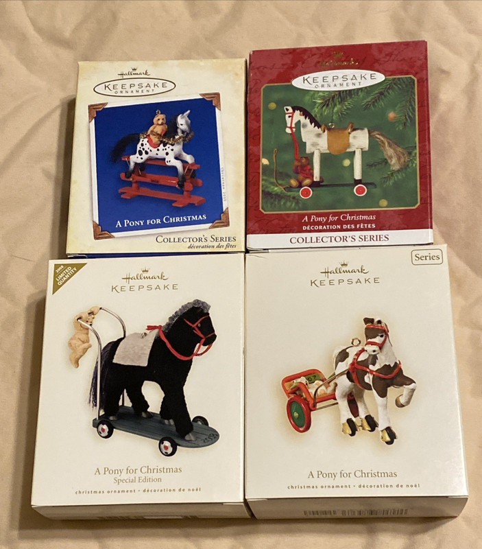 Hallmark Lot A Pony for Christmas 2000, '05 '07 08 Special Ed 8th 3rd 10th