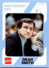 1989-90 Collegiate Collection/Coca-Cola North Carolina's - Dean Smith 