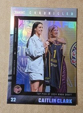 2025 Panini Chronicled Caitlin Clark WNBA #1 Silver Holo Foil Indiana Fever