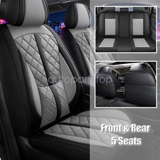 Perforated Leather Full Surround Set Car 5-Seat Cover Protector For Honda Pilot