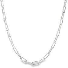 925 Silver Paper-Link Chain - 22" - 16.3g