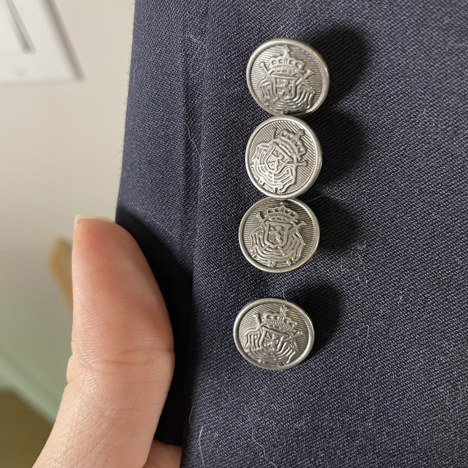 MICHAEL KORS mens blue Solid two button sport coa… - image 2