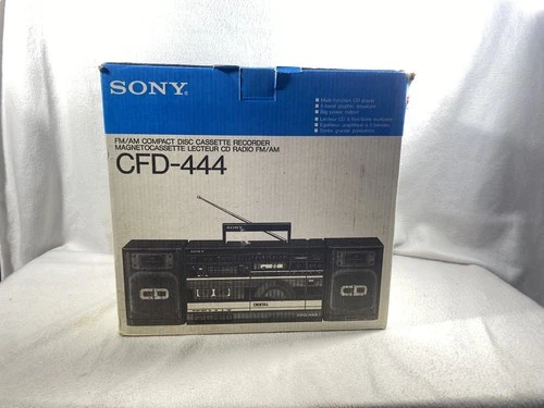 Sony CFD-444 Vintage Portable CD AM/FM Cassette Radio Boombox Stereo (BOX ONLY)