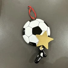 Soccer ball  Personalized Christmas Ornament Polar X