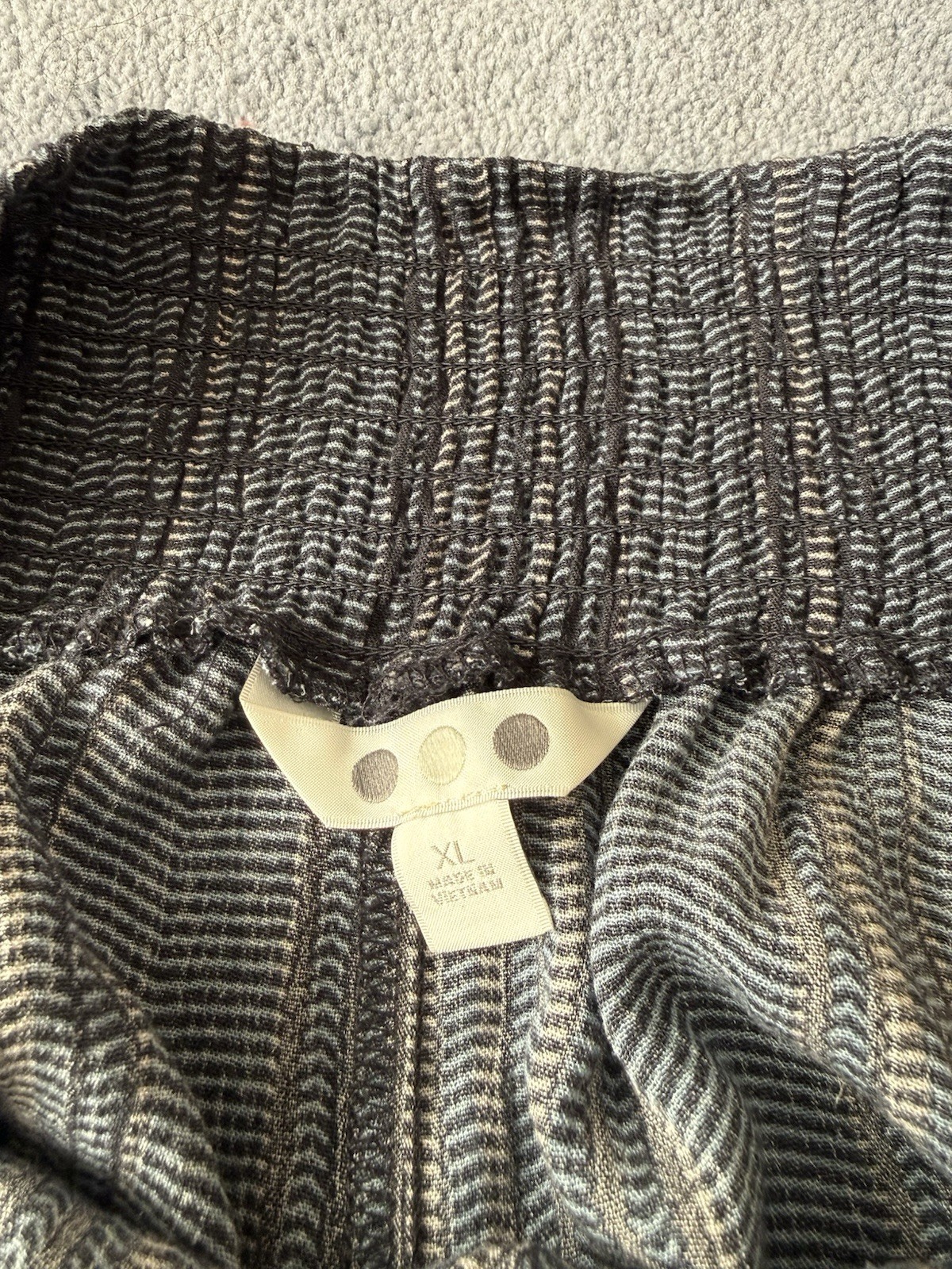 Three Dots Blue Striped Pattern Elastic Waist Wom… - image 5