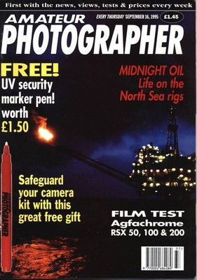 Amateur Photographer Magazine 16th September 1995 - Oil Rigs, Multi-Exposure